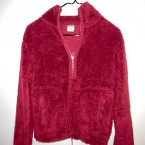 No Boundaries Burgundy Lightweight Fleece – XS / 0-2, Good Condition
